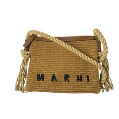 り*ー様 MARNI ストロー レザー ショルダーバッグ - メルカリ
