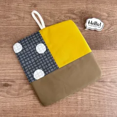 No.116 裏も可愛い♡パッチワークポットマット✴︎ドット