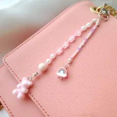 ゼリークマ レインボー チャーム MBTI イニシャル キーホルダー INFP キーホルダー