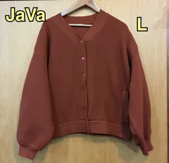JaVaワッフルニット レディース　カーディガン　サイズ L