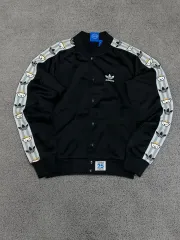 (95) adidas NIGO サイドライン ボタン トラックジャージ ブラック