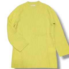 【美品/カシミヤ100%】DEMYLEE デミリー ニット イエロー 黄色 XS 希少サイズ モックネック 小柄 小さい 春 レディースのサムネイル