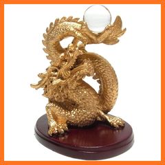 K様専用【圧倒的迫力／全体重量約9.3kg】大型三頭龍金色水晶玉?約1.6kg