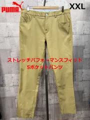 美品 プーマ ゴルフ ストレッチパフォーマンス5ポケットパンツ XXL タン PUMA GOLF