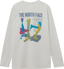 ザ・ノース・フェイス THE NORTH FACE アウトドア ロングスリーブ ES レトロトレイルティー メンズ 長袖 Tシャツ ロンT トップス ランニング トレーニング ハイキング グラフィック バックプリント ジム  NT WX ホワイトミックスグレー