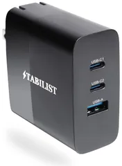 新品 【国内ブランド】 PD 充電器 USB Type-C 65W 3ポート GaN 折畳 PSE認証済 急速 PD3.0対応 USB-A USB-C 窒化ガリウム acアダプター パソコン 黒