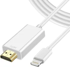 ★HDMIケーブル iPhone HDMI変換ケーブ ル 2m ライトニング HDMI Lightning Hdmi ミラーリング iphone テレビに映す ケーブル 電源不要 設定不要 携帯の画面をテ レビに映すライトニングケーブル【2025 MFi認証】