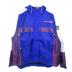 トミーヒルフィガー TOMMY HILFIGER 90s SAILING GEAR ナイロン セーリング ジャケット 裏メッシュ マウンテンパーカー ブルー系 Lサイズ v0712008 ■FF 1127