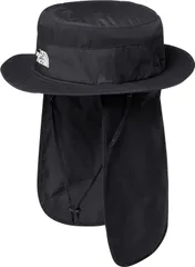 ザ・ノース・フェイス THE NORTH FACE アウトドア サンシールドハット SUNSHIELD HAT メンズ レディース 帽子 UVカット 通気性 熱中症対策 キャンプ 遮熱性 あご紐 取り外し可能シールド  NN02504 K ブラック