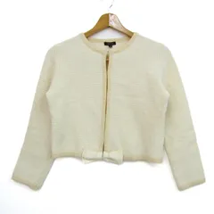 トッカ ノーカラージャケット アウター ニットジャケット フォーマル レディース Mサイズ ホワイト TOCCA 【中古】のサムネイル