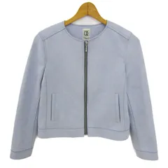 ミッシェルクラン ブルゾン ノーカラージャケット アウター レディース 38サイズ 水色 MICHEL KLEIN 【中古】のサムネイル