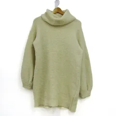 リエンダ ニット トップス 長袖 タートルネック セーター チュニック レディース Mサイズ オフホワイト rienda 【中古】