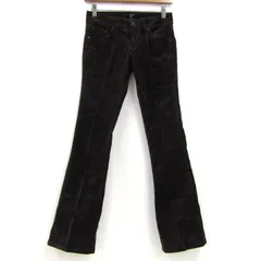 サムシング パンツ ボトムス ストレッチ ジーンズ エドウィン 日本製 レディース 26×30サイズ ブラウン SOMETHING 【中古】