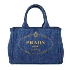 PRADA(プラダ) トートバッグ CANAPA 1BG439 ネイビー×ゴールド