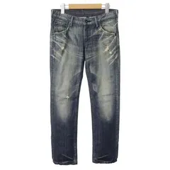 リーバイス ブラック Levi's BLACK 07年製 日本製 パンツ デニム ダメージ加工 31 紺
