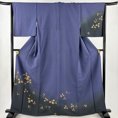 振袖 身丈161cm 裄丈66cm M 袷 鳥 草花 金銀彩 染め分け 茜色 正絹 秀