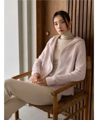 JBY ファーベ ウールカシミア クロシェ フーディー ジップアップ ピーチファー あんさんぶるスターズ！！(あんスタ) 55 ㅡ タグ付き新品