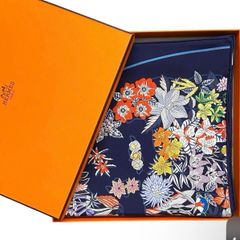 新品未使用 ピンク 花柄 エルメス シルクスカーフガヴロッシュ ローブ
