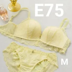 新品  チュチュアンナ  特盛ブラ  E75  ブラ＆ショーツ 上下セット  M  定価 3718円  74