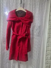 EGOIST レッドウールコート