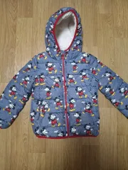 GAPキッズ＆ディズニー ミッキーマウス 子供用 ダウン アウター 6-7歳 120 size