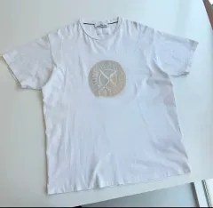 STONE ISLAND ストーンアイランド コンパス ロゴ 白 半袖Tシャツ S