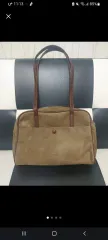新品 ブラウン スウェード トートバッグ ショルダーバッグ