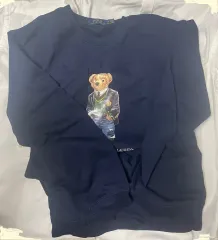 ポロ クマ スウェット ネイビー メンズ Lサイズ