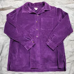 L.L.Bean コーデュロイシャツ エルエルビーン 紫