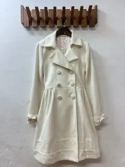 ドライ完了 LIZ LISA リズリサ 姫ギャル リボン ダブルボタン レース コート