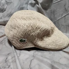 LACOSTE ラコステ ベージュ ニットハンチング