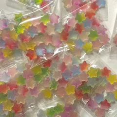 1セット 18個入り 160円 ミニミニ星 デコパーツ ミニパーツ ホイップ ホイップデコ ハンドメイド 資材 ゆめかわ DIY