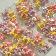 1セット 5個入り 70円 リボン デコパーツ ホイップ ホイップデコ ハンドメイド 資材 ゆめかわ DIY