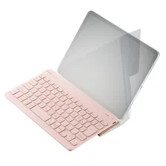新品 エレコム ワイヤレス キーボード Bluetooth Slint 超薄型 充電式 パンタグラフ 保護ケース付 3台マルチペアリング OS自動識別 Windows/macOS/ChromeOS/iOS/iPadOS/Android ピンク TK-TM15B