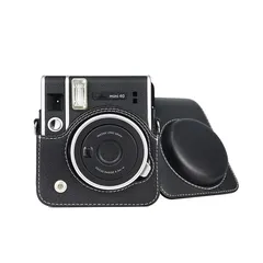 新品 Darkhorse チェキ インスタントカメラ mini 40 ケース カメラケース ショルダーストラップ付き For Fujifilm instax Mini40 Camera - グレー
