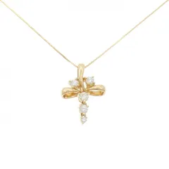 K18YG ダイヤモンド ネックレス 0.28CT