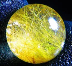 超金運上昇★天然水晶★ルチルクォーツ ★台付き★丸玉16mm★〇tｋ4301