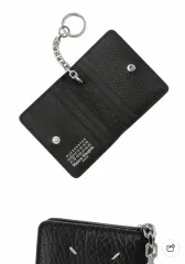 メゾン マルジェラ ブラック カードウォレット キーホルダー リング
