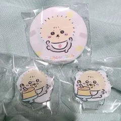 (3個 セット) ちいかわ ベイビー ポップアップ ガチャ ラッコ バッジ アクリル セット 出品