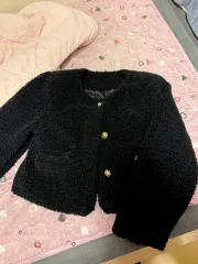 ブラック ボア ツイード ジャケット