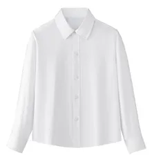 長袖シャツ 男の子 キッズ フォーマル [Moli&Hani] 白シャツ 子供 綿素材 ホワイト ノーアイロン 発表会 紳士服 七五三 入学式 誕生日 入園式