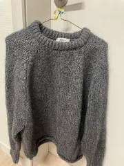 M) ザラ グレー ニット