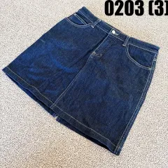 実寸確認 CK カルバン・クライン デニム ミニ スカート