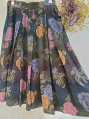 (ハイクオリティ/最高)JILL LANCETTI ウール70% フレア スカート