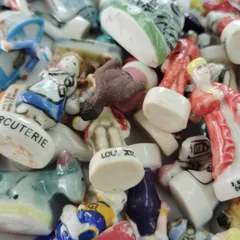 【D】50個 フェーブ レア まとめて まとめ売り 大量 セット 卸売 店舗 フェーヴ 陶器 パティスリー 童話 部屋飾り モチーフ 動物 アニマル カフェ サプライズ インスタ映え 焼き菓子 マルシェ 戦利品 小さな カントリー シャビーシック Q600