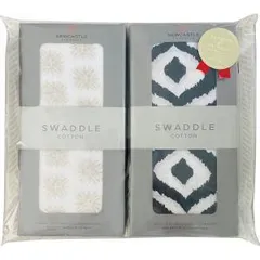 【新品・2営業日で発送】ニューキャッスルクラシックス スワドルコットン2枚セット トラベラードット モロッカンブルー NC-SC2FZ4