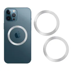 【在庫処分】軽くて アルミニウム合金の耐食性 Max 薄いデザインDIY 15/14/13/12/11/X/XR/Pro/Pro iPhone ワイヤレス充電対応キット リング ユニバーサルリング シール マグセーフ 2個入 メタル 磁気増強 GUSTEK
