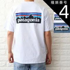 種類4:ホワイト/L 種類1:WHITE（WHI）/XS パタゴニア Tシャツ メンズ P-6ロゴ レスポンシビリティー ホワイト ブラック ブルー 38504