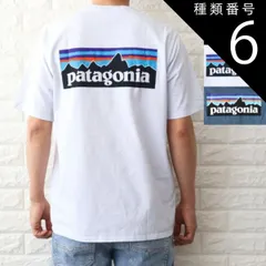 種類6:ホワイト/XXL 種類1:WHITE（WHI）/XS パタゴニア Tシャツ メンズ P-6ロゴ レスポンシビリティー ホワイト ブラック ブルー 38504