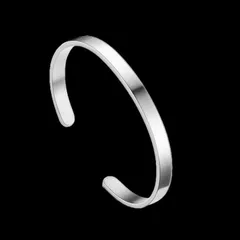 【N041】ブレスレット　メンズ　シルバー　リストバンド　アクセサリー